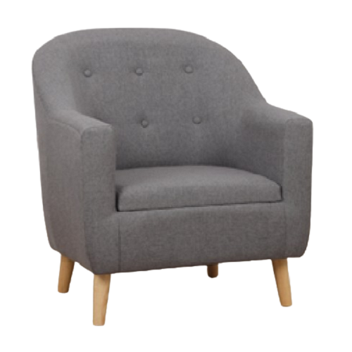 Kinderfauteuil - Grijs Groot