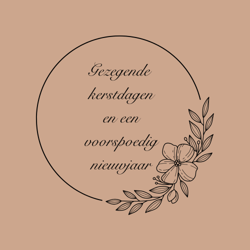 Kerstkaart 'gezegende kerstdagen'