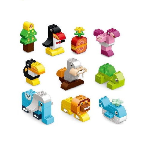 Blocks creative -funny animals 01