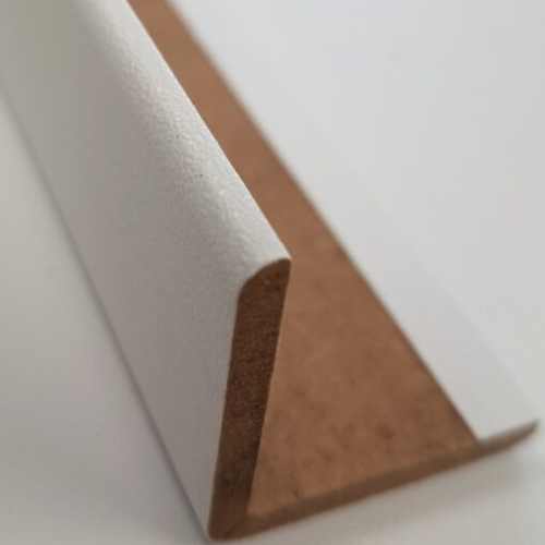 Hoeklijst MDF Mat Zwart Sanimex 260 cm x 28 mm x 28 mm