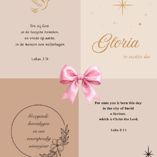 Set van 4 kerstkaarten